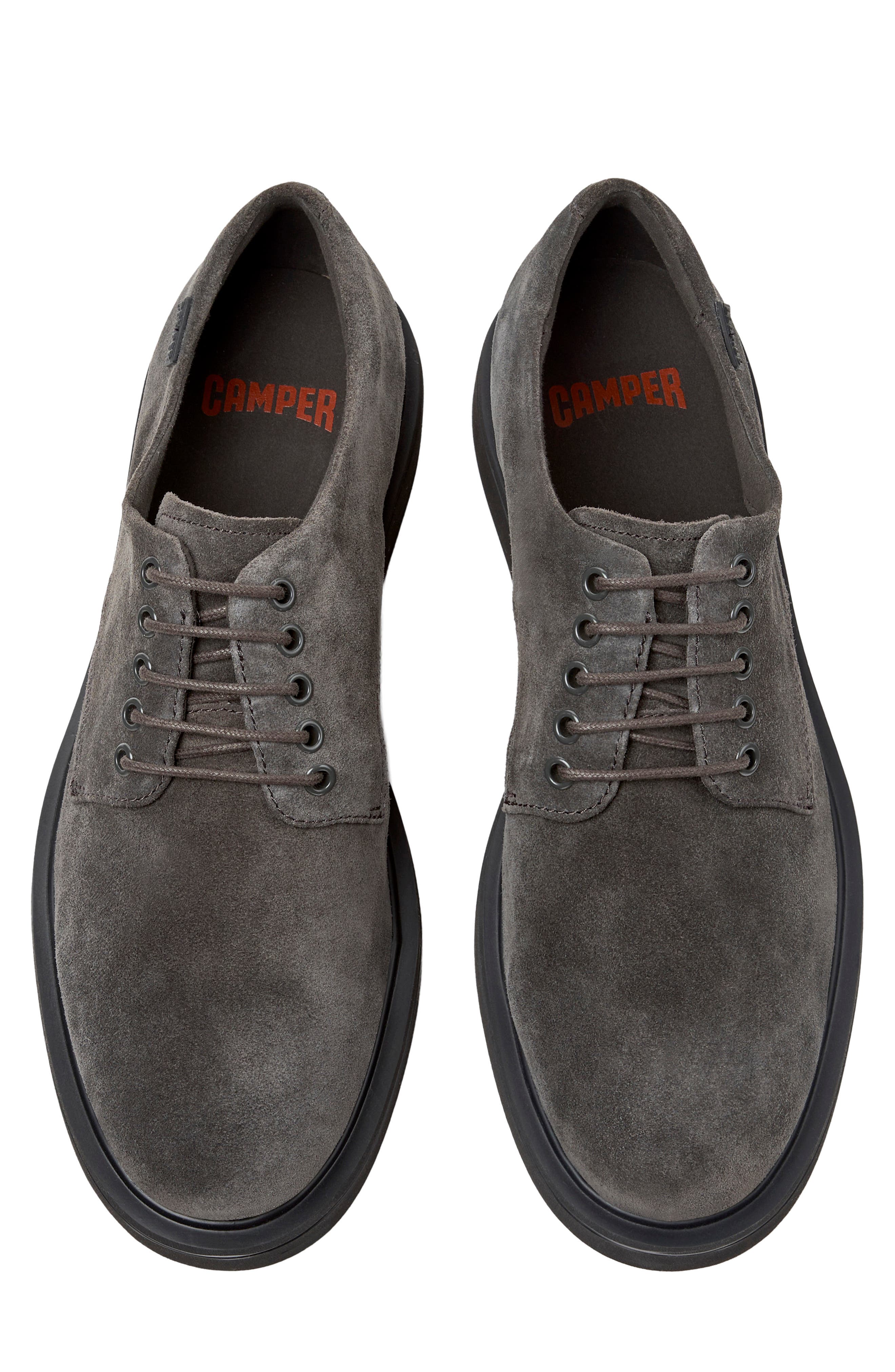 Norman Plain Toe Derby, Alternate, color, DARK GRAY