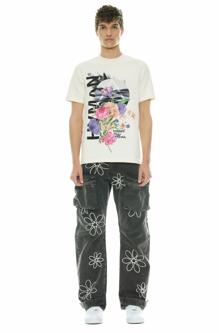 Floral Graphic T-Shirt, Alternate, color, CLOUD