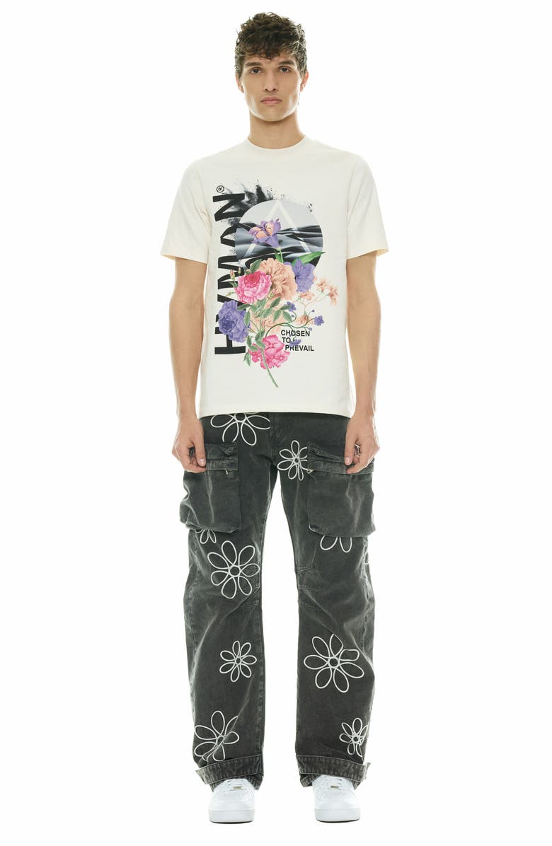 HVMAN Floral Graphic T-Shirt, Alternate, color, 