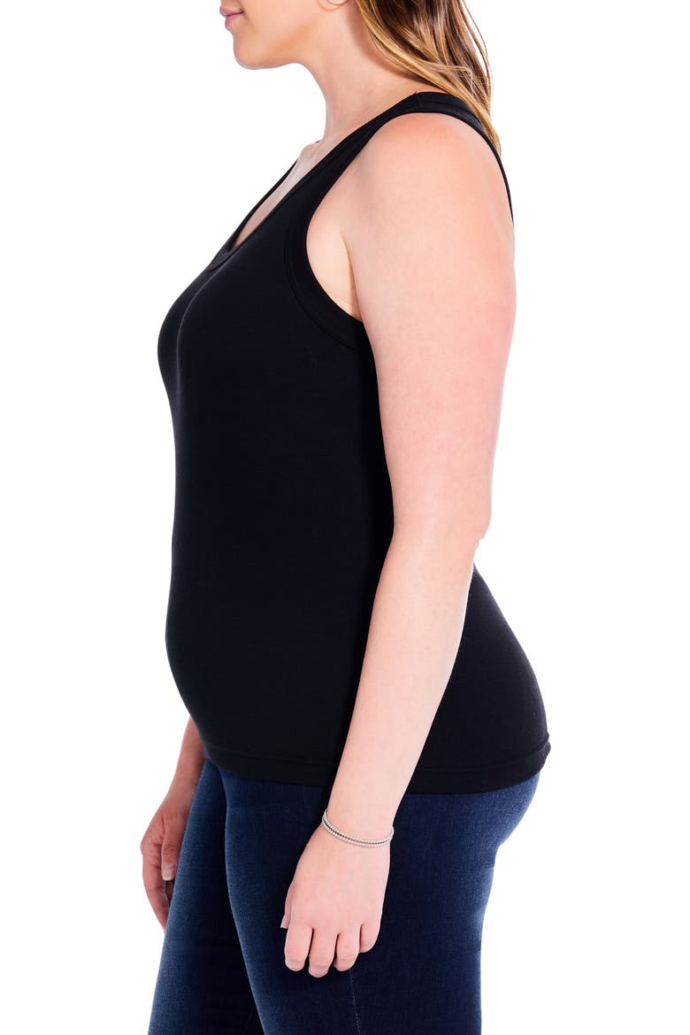 Perfect Rib Scoop Neck Knit Tank Top, Alternate, color, BLACK ONYX