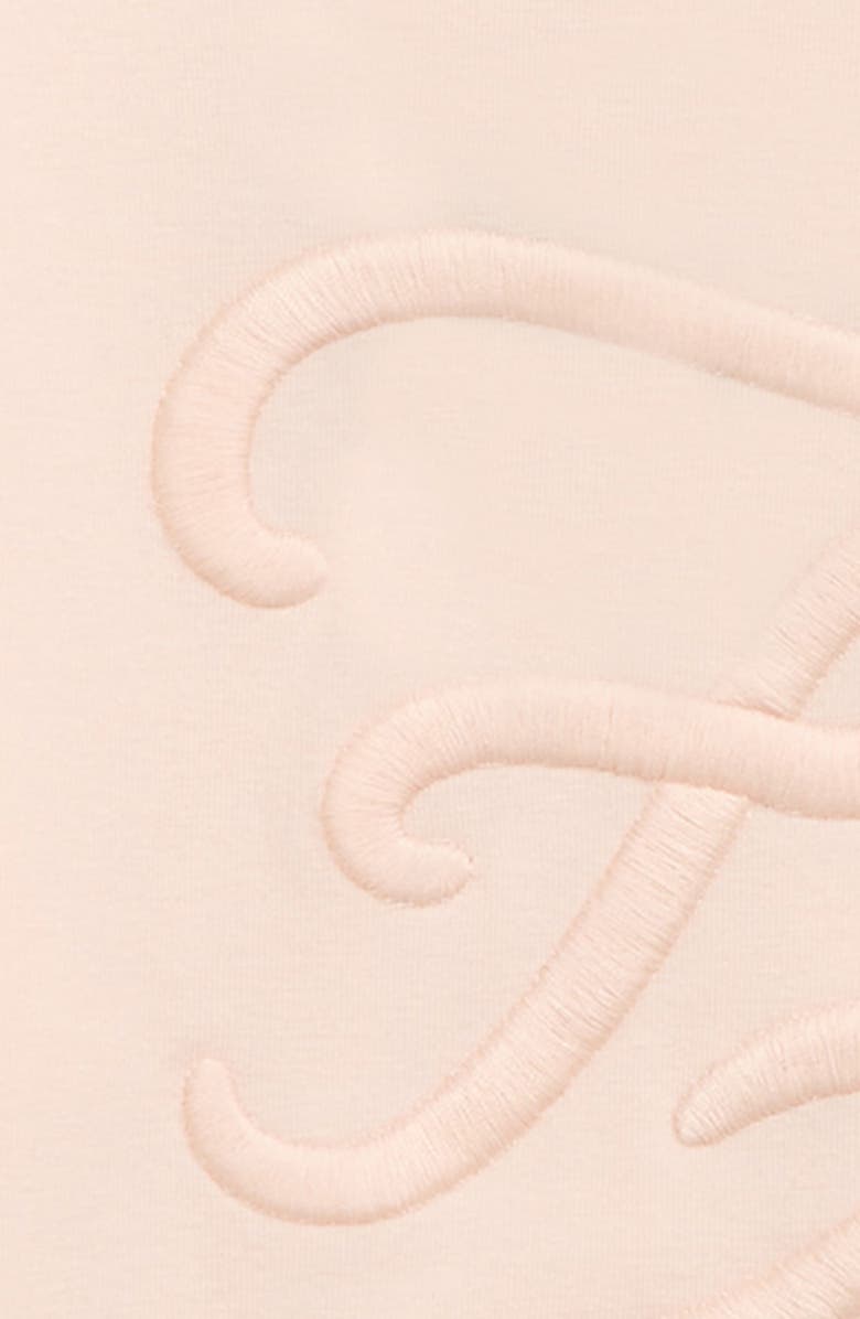 Fendi Kids' Karligraphy FF Logo Mock Neck Top, Alternate, color, 