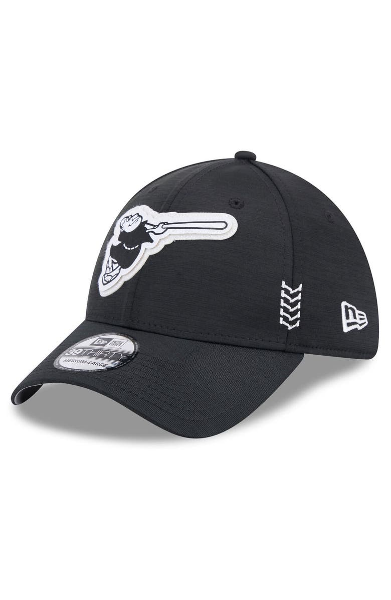 New Era Men's New Era  Black San Diego Padres 2024 Clubhouse 39THIRTY Flex Fit Hat, Main, color, 