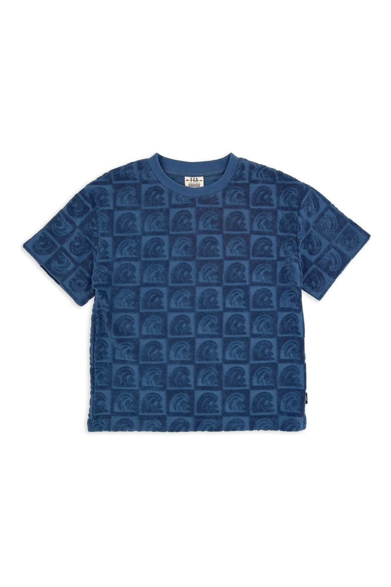 Kids' Hang Around Cotton Terry T-Shirt, Main, color, NAVY