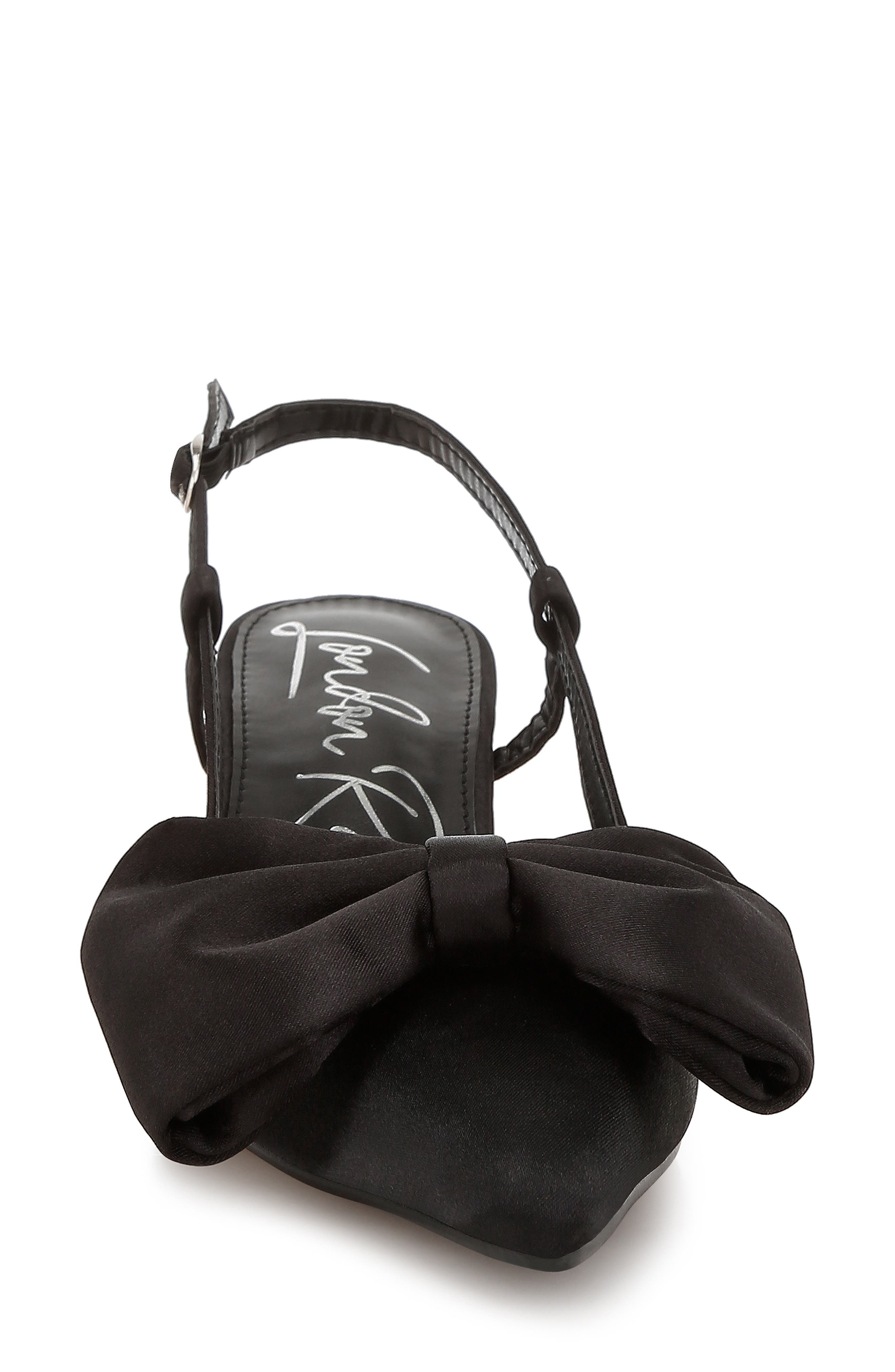 LONDON RAG Okshak Satin Bow Slingback Pump, Alternate, color, 