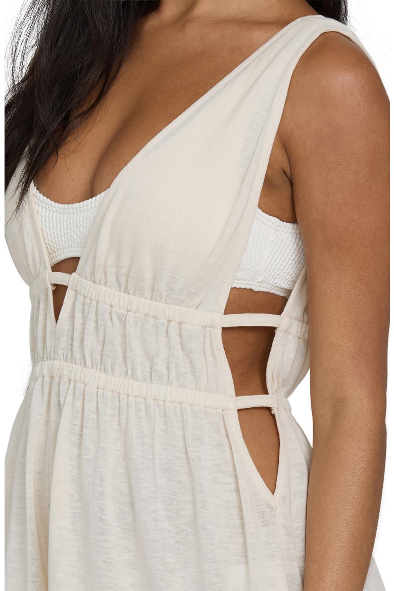 Golden Sun Cover-Up Romper, Alternate, color, WHITE CAP