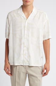 BOSS Drew Relaxed Fit Lyocell Camp Shirt