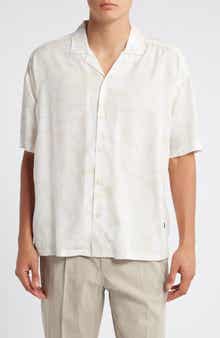 BOSS Drew Relaxed Fit Lyocell Camp Shirt