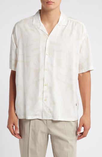 BOSS Drew Relaxed Fit Lyocell Camp Shirt