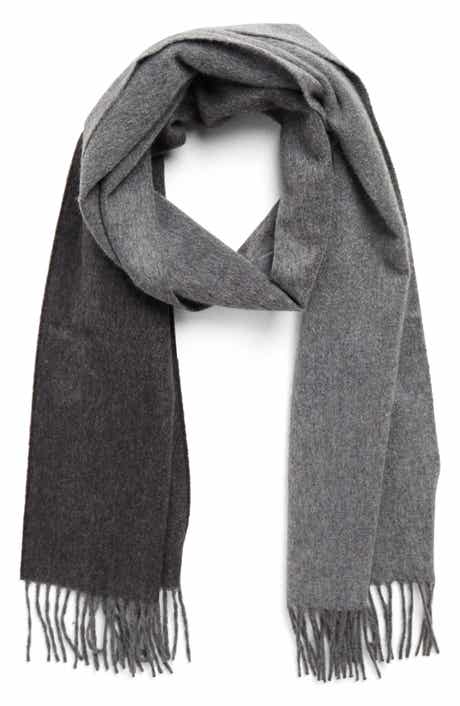 Hickey Freeman Cashmere Ombre Fringe Scarf