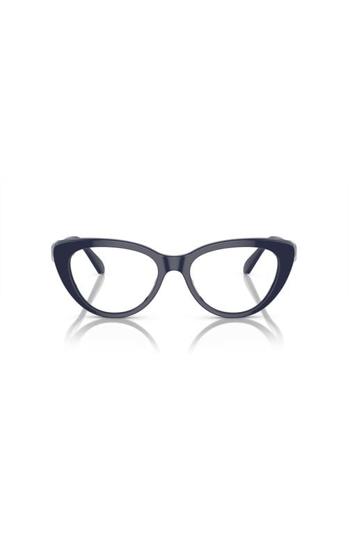 Swarovski 53mm Cat Eye Optical Glasses In Brown