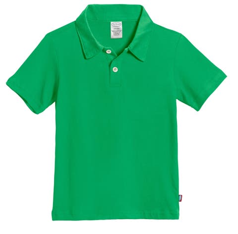 Baby Boys Soft 100% Cotton Jersey 2-Button Short Sleeve Polo Shirt (Baby)