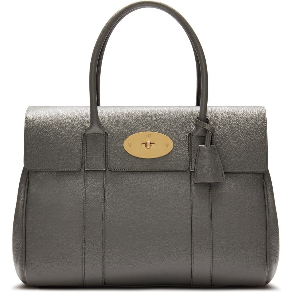 Mulberry Bayswater Leather Satchel In Yellow