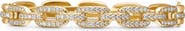David Yurman Stax 18K Yellow Gold Chain Link Bracelet with Diamonds