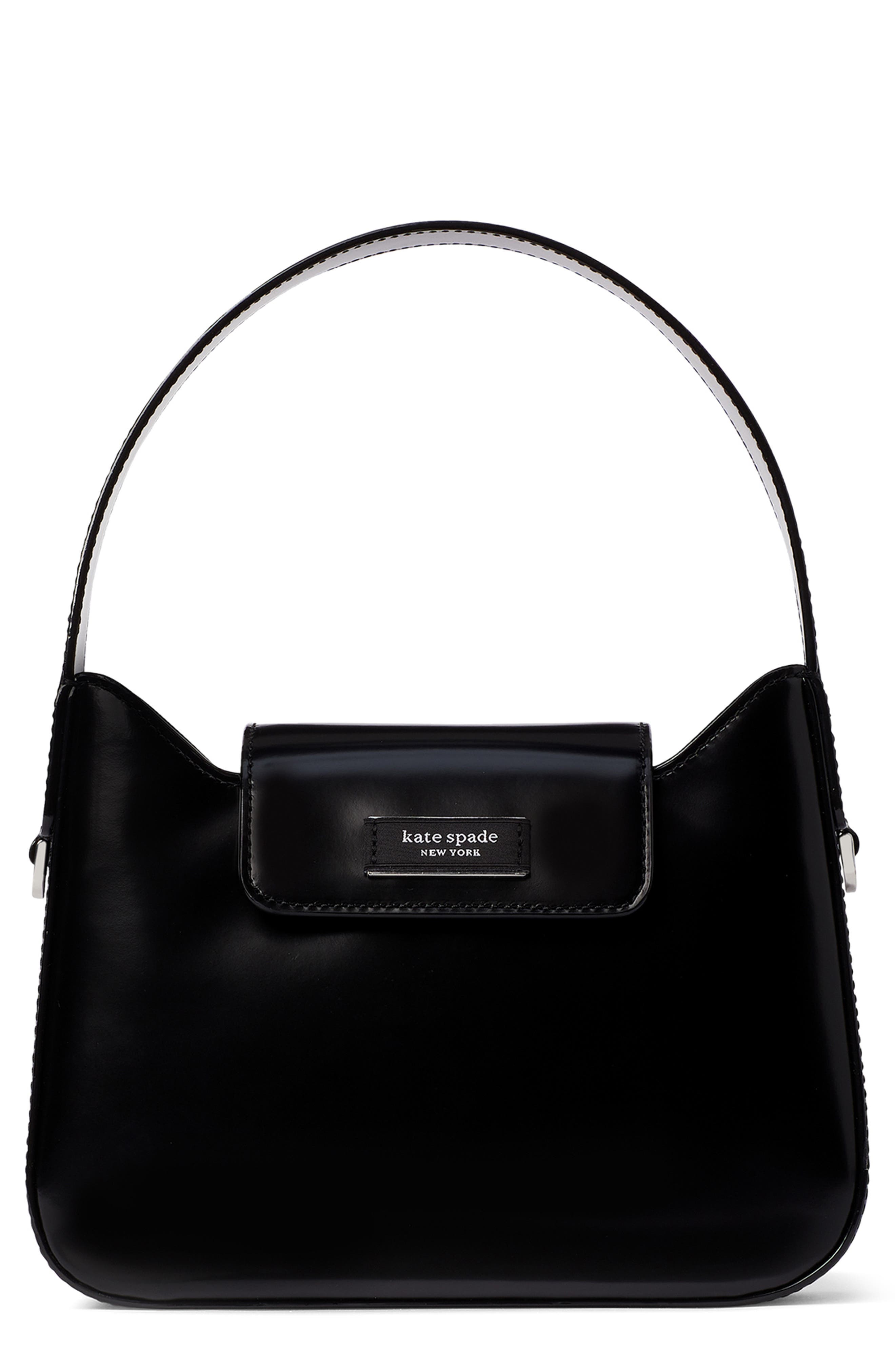 Kate Spade New York mini sam icon spazzolato leather shoulder bag, Main, color, 