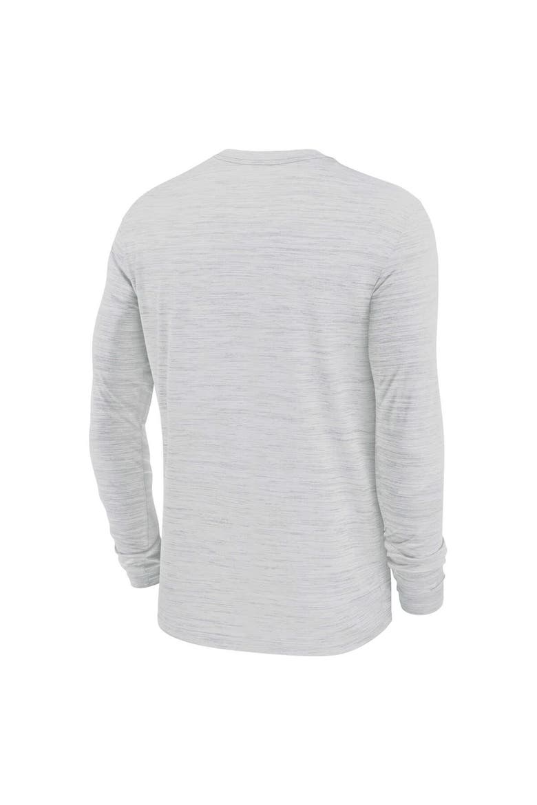 Men's Nike White Washington Commanders Sideline Velocity Athletic Stack Performance Long Sleeve T-Shirt, Alternate, color, White