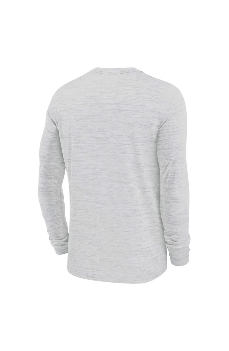 Nike Men's Nike White Washington Commanders Sideline Velocity Athletic Stack Performance Long Sleeve T-Shirt, Alternate, color,