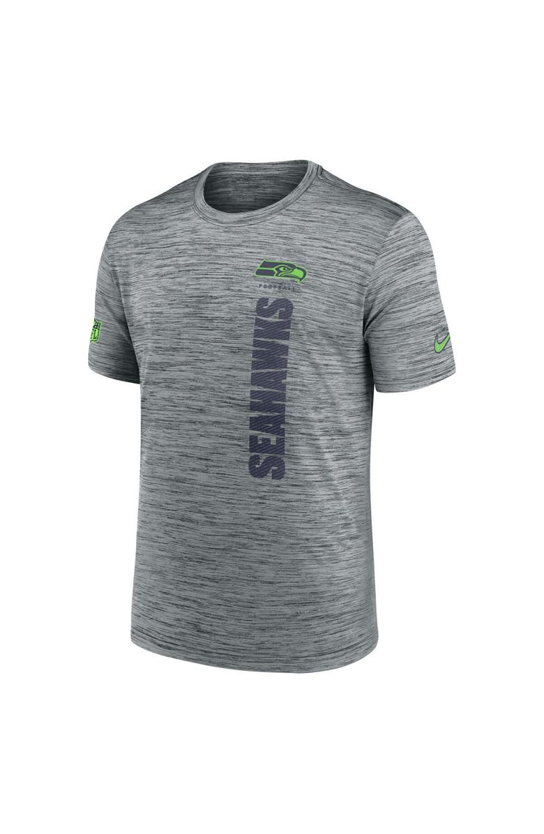 Nike Men's Nike Gray Seattle Seahawks 2024 Sideline Velocity Performance T-Shirt, Alternate, color, Gray