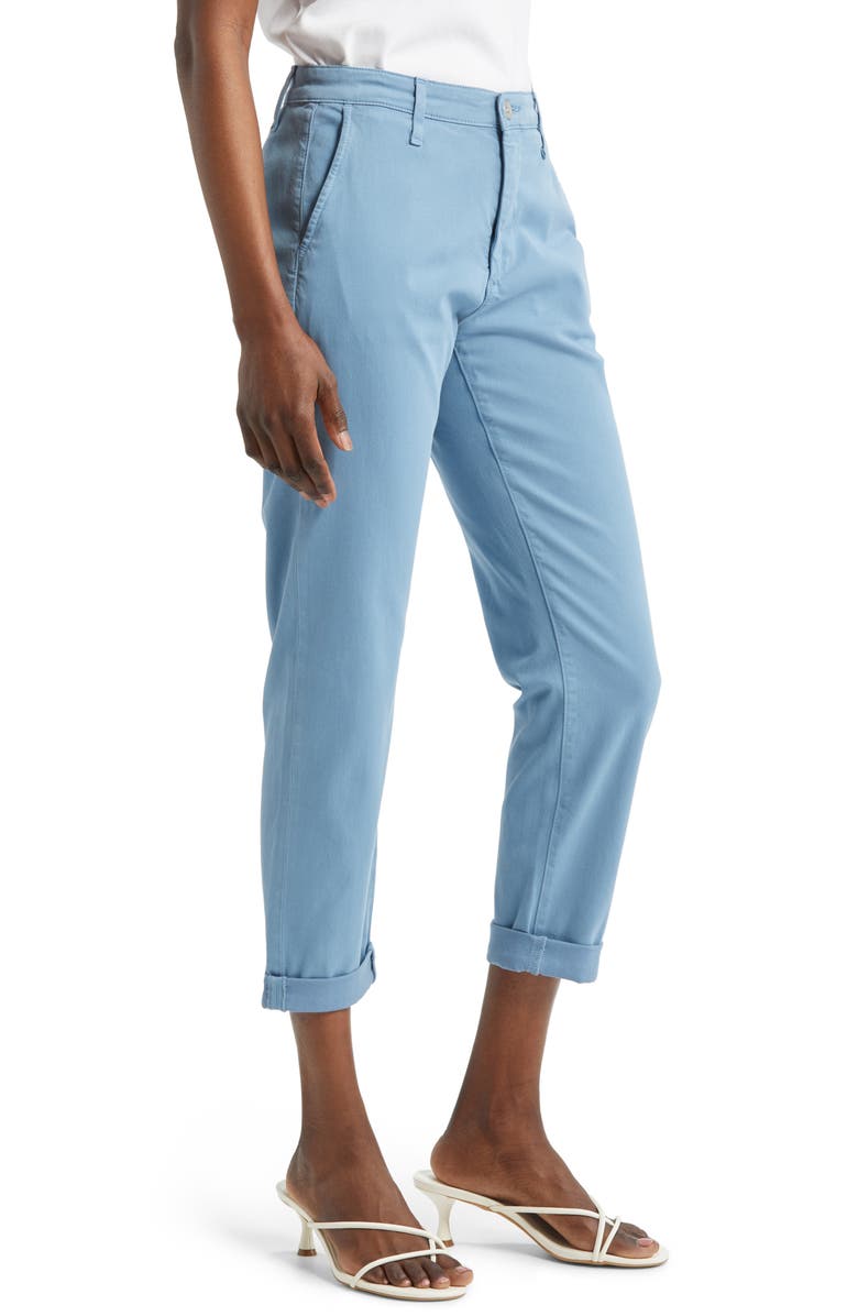 AG Caden Crop Twill Trousers, Alternate, color, Clear Skies