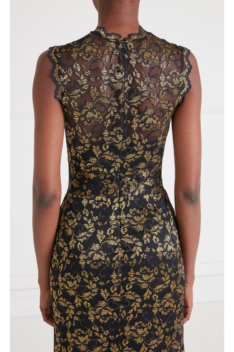 Orris Sleeveless Gown, Alternate, color, Gold & Black