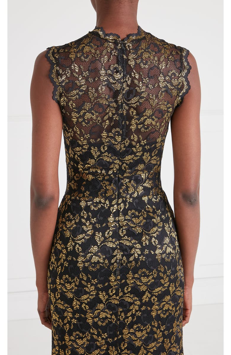 Temperley London Orris Sleeveless Gown, Alternate, color, Gold & Black