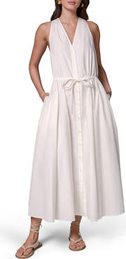 Donna Karan New York Stretch Poplin Maxi Dress