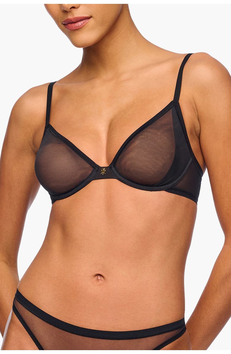 Cosabella Soire Iconic Plunge Bra, Main, color, Black