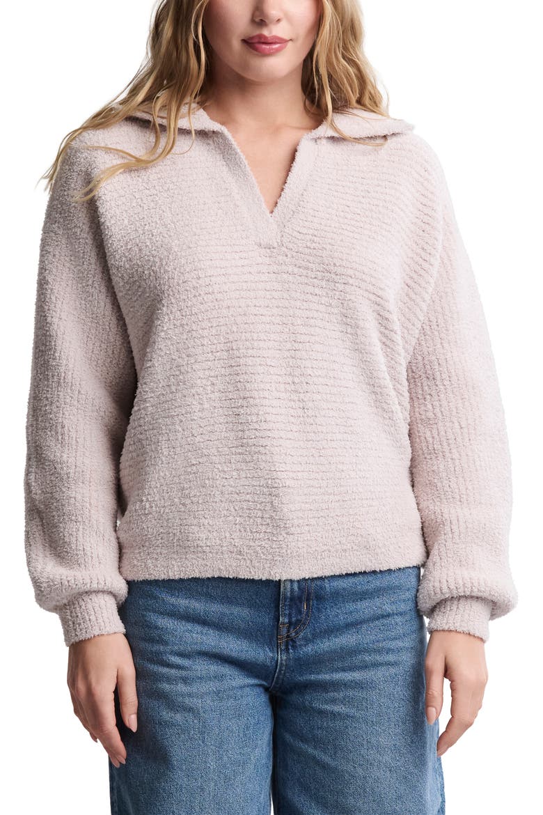 Cozy Chic® Shawl Collar Rib Cardigan, Main, color, STONE