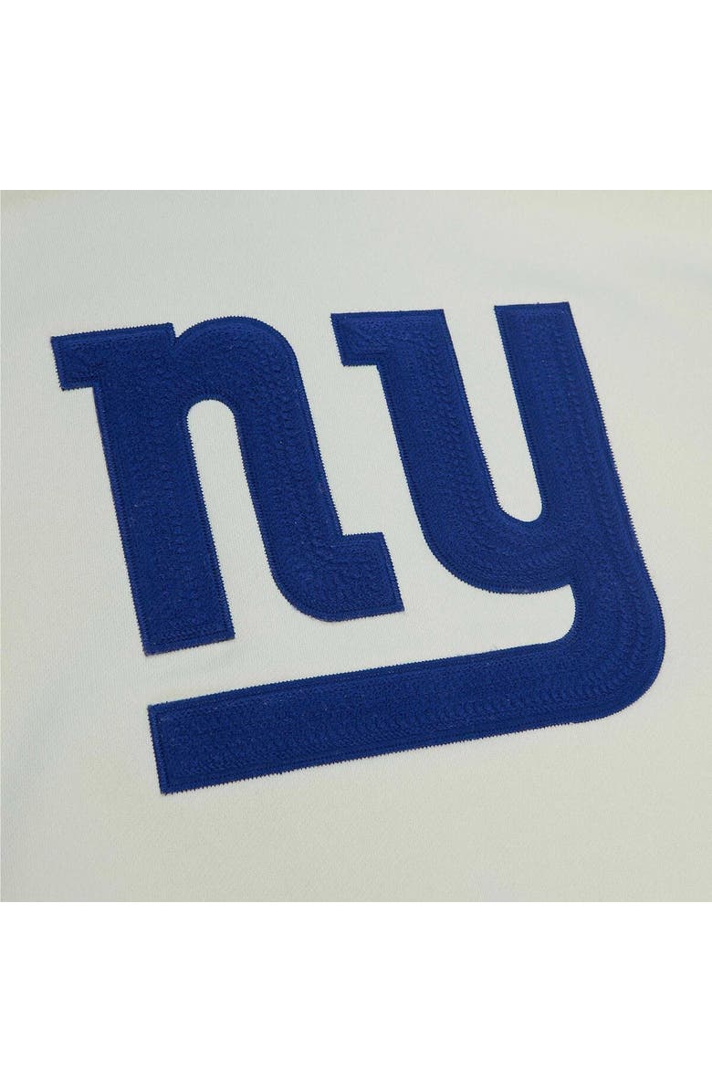 Mitchell & Ness Men's Mitchell & Ness Cream New York Giants Chainstitch Heavyweight Retro Pullover Hoodie, Alternate, color,