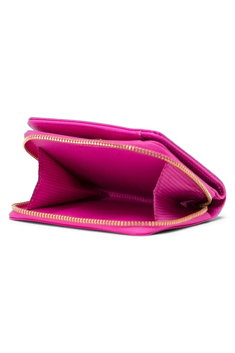 Georgia Faux Leather Wallet, Alternate, color, ROSE VIOLET