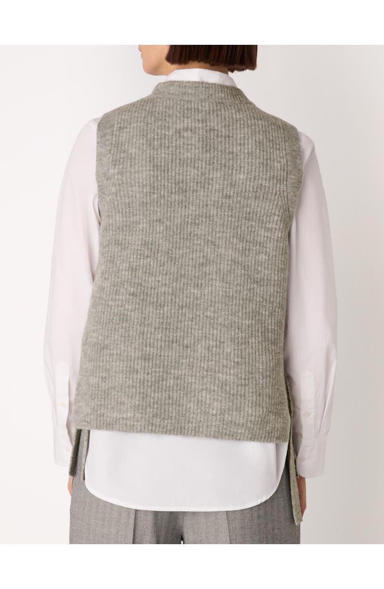 Whistles Wool Mix Side Tie Detail Tank, Alternate, color, Grey