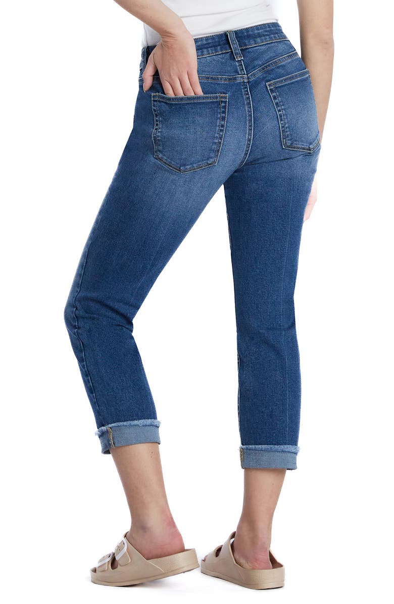 HINT OF BLU Brilliant High Waist Ankle Skinny Jeans, Alternate, color, Smart Blue
