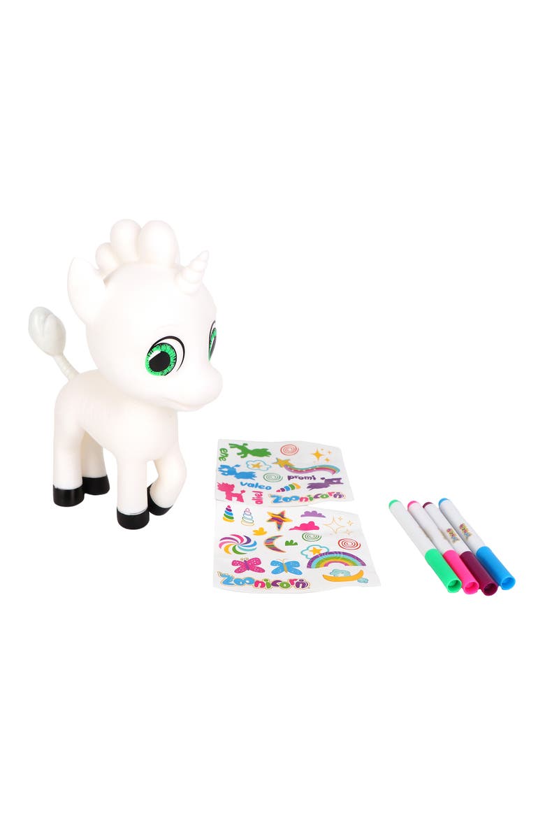 Color Me 8 Inch Figure Customizable Toy with Markers & Stickers, Kids 3+, Main, color, Multicolored