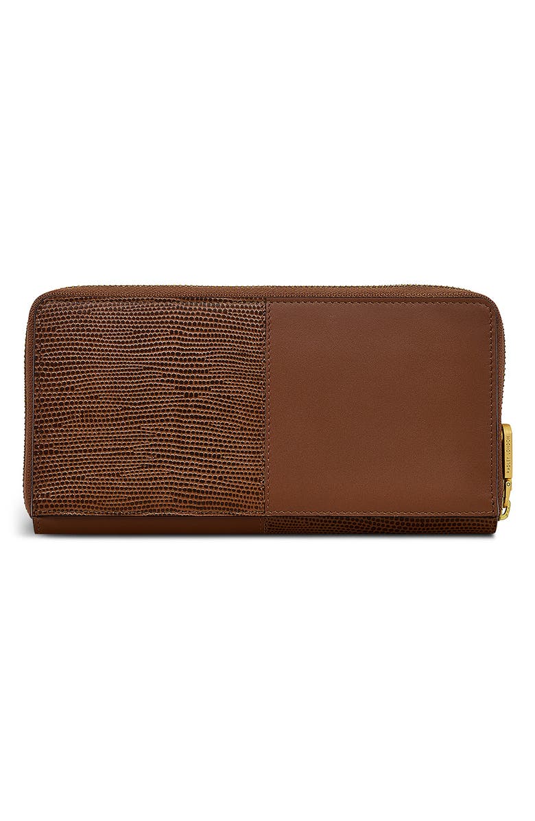 Radley Mount Row Lizard Embossed Zip Continental Wallet, Alternate, color, 