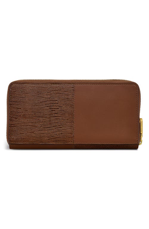 Radley Mount Row Lizard Embossed Zip Continental Wallet