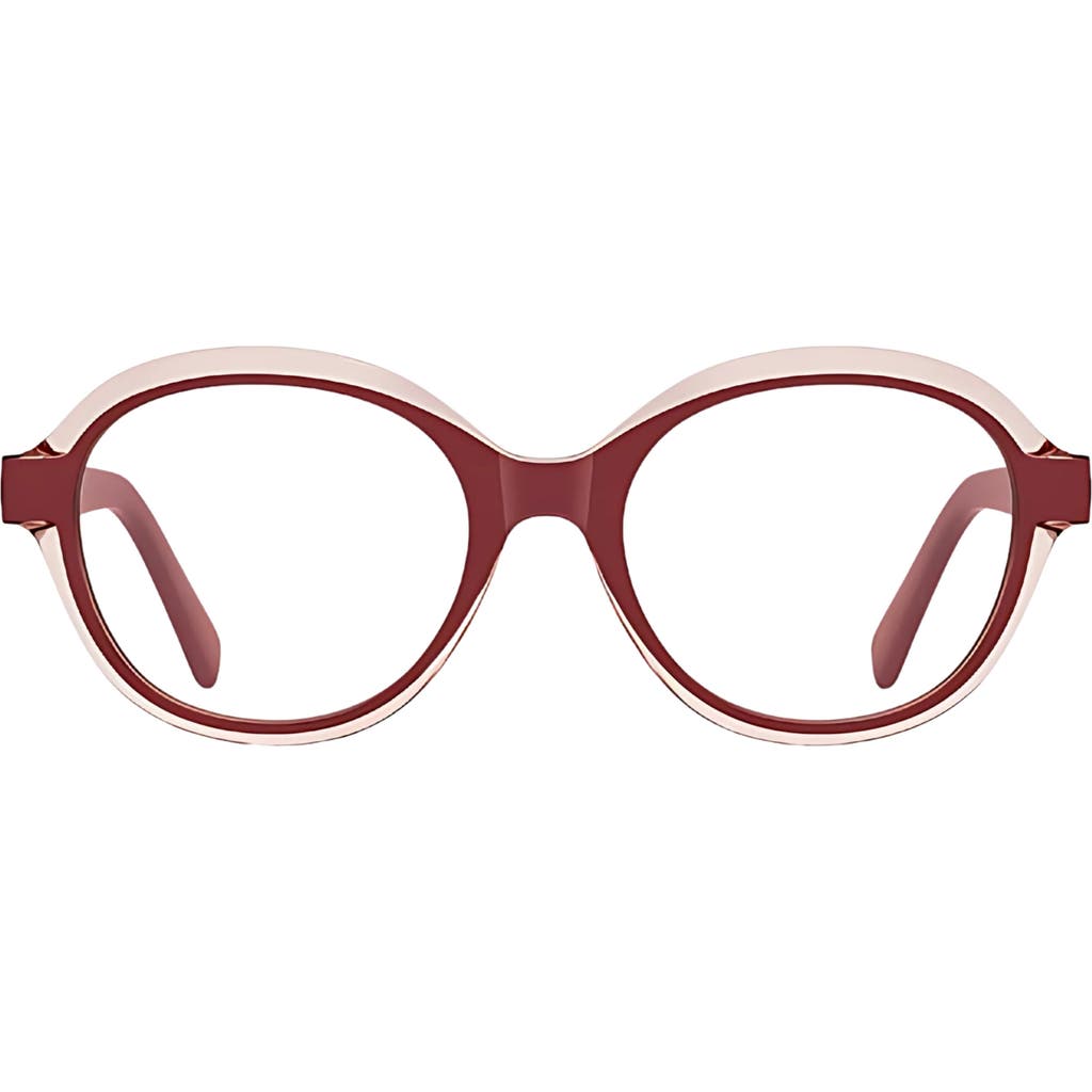 Fifth & Ninth Hollis 50mm Round Blue Light Blocking Glasses In Brown
