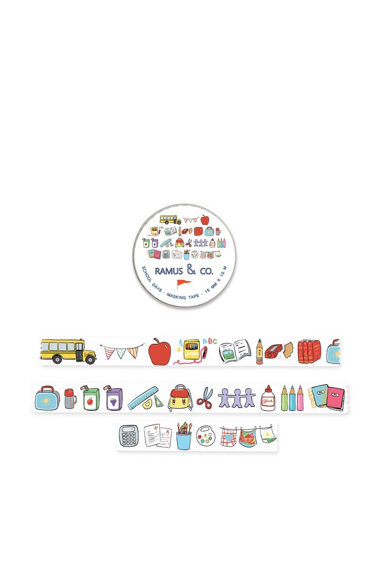 Ramus & Co Illustrated Masking Tape - 3ct Rolls, Assorted Rolls, Alternate, color, Multi-Pack