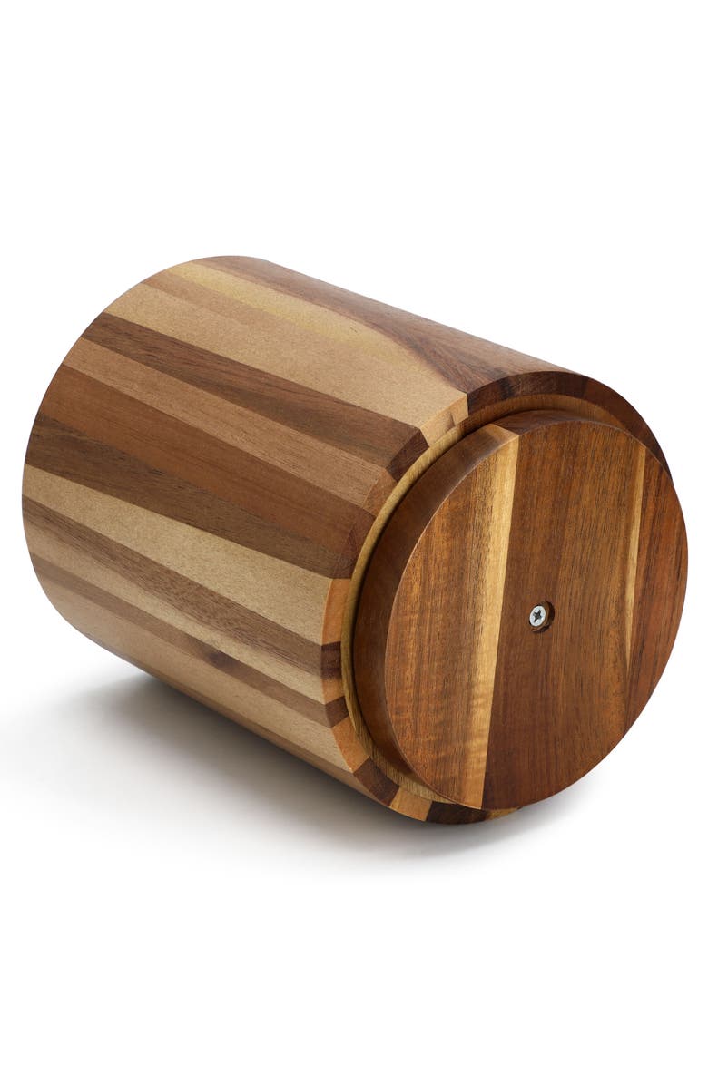 Megachef Acacia Wood 360 Rotating Utensil Holder, Alternate, color, Acacia
