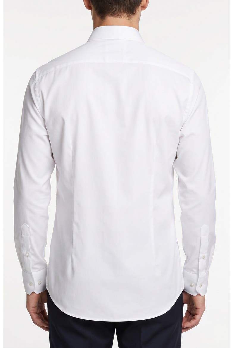 Stretch Cotton Long Sleeve Button Up Shirt, Alternate, color, WHITE