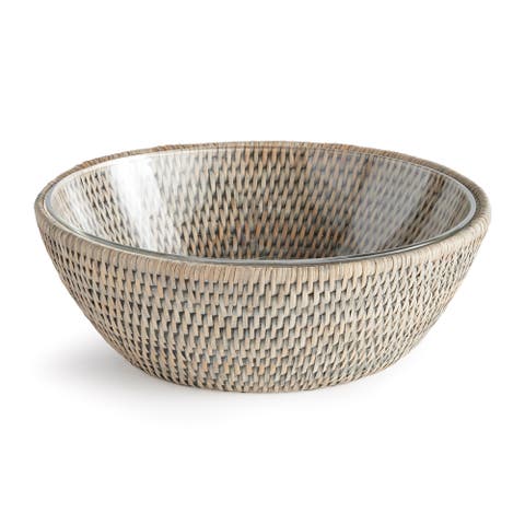 Burma Rattan Serving Bowl