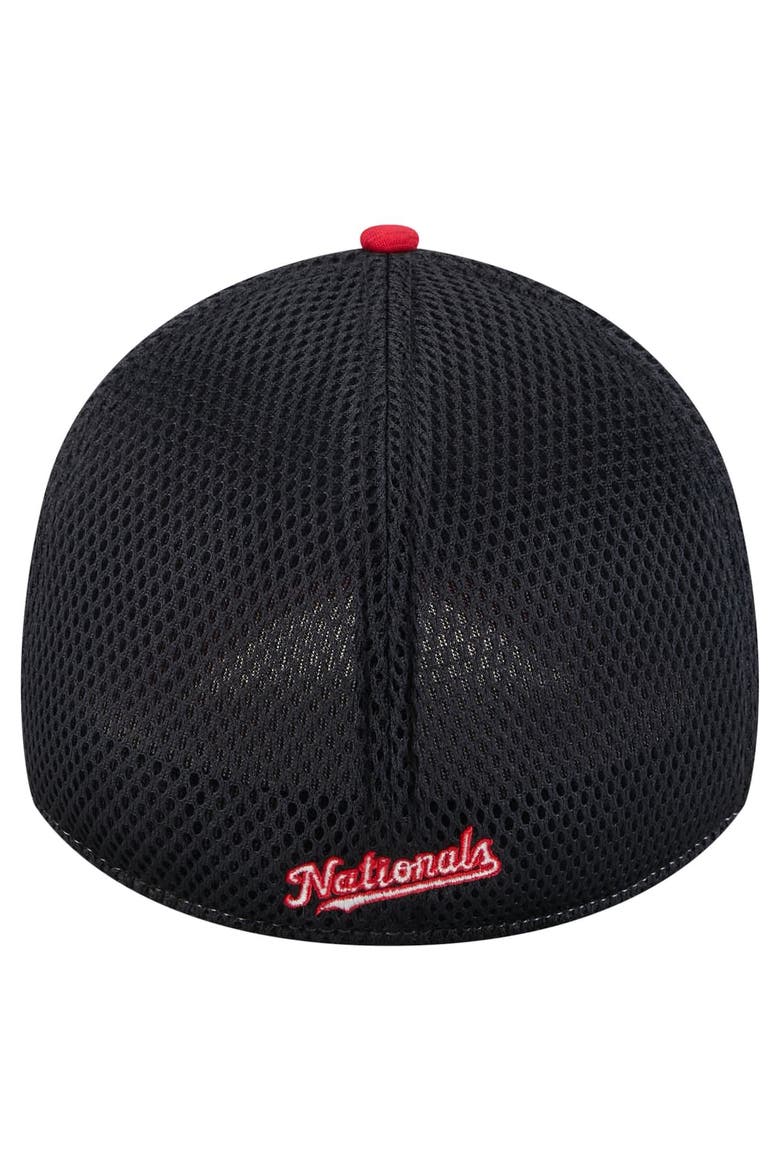 Men's New Era Red/Black Washington Nationals Neo 39THIRTY Flex Hat, Alternate, color, Red