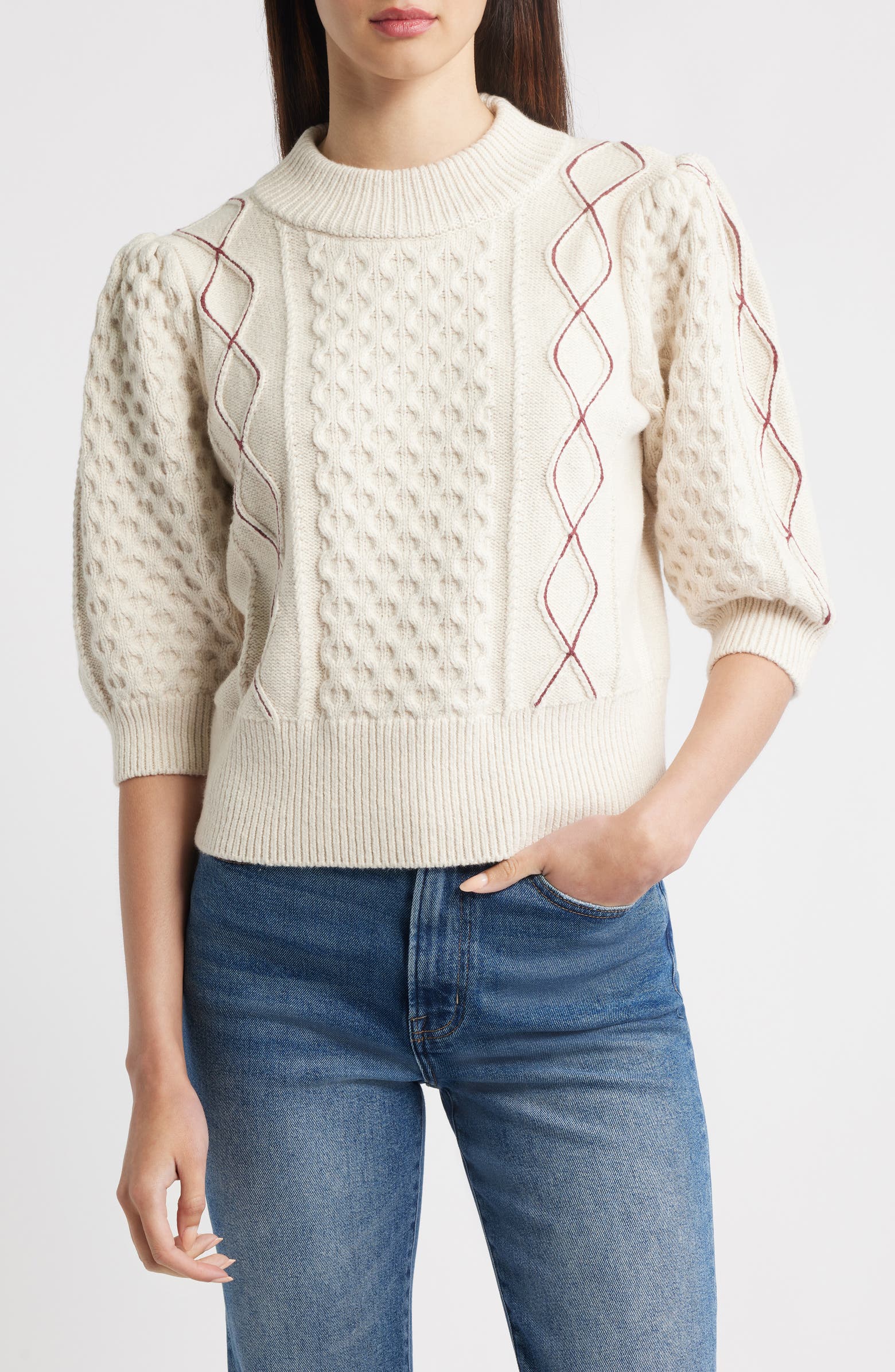 Rails Addy Cable Stitch Sweater | Nordstromrack