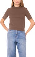 1.STATE Saddle Short Sleeve Sweater