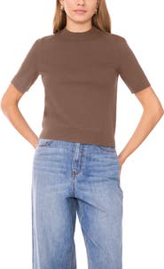 1.STATE Saddle Short Sleeve Sweater