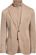 Eleventy Loro Piana Wool Jacket with Detachable Bib