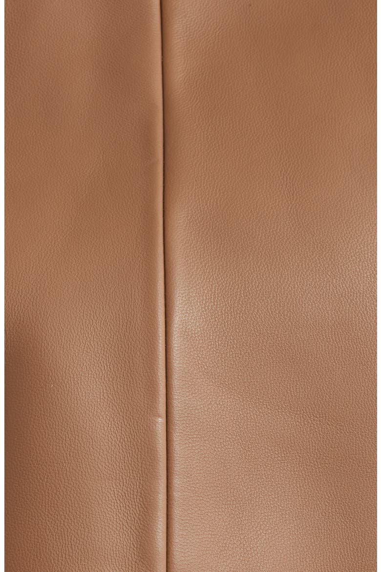 Satela Double Breasted Leather Jacket, Alternate, color, RUST/ COPPER
