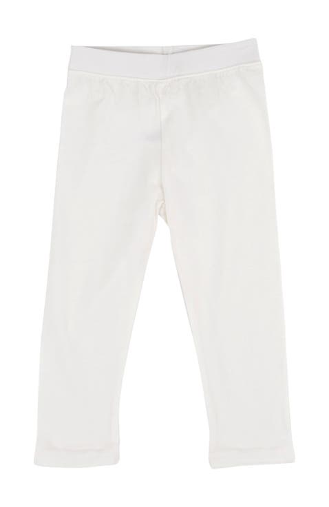 Girls Cotton Leggings, Solid Colors