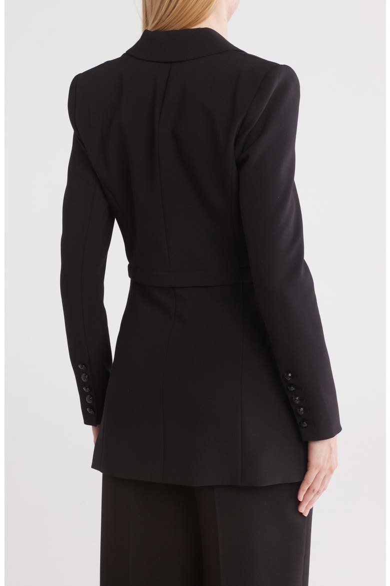 Cora Detachable Bottom Blazer, Alternate, color, BLACK