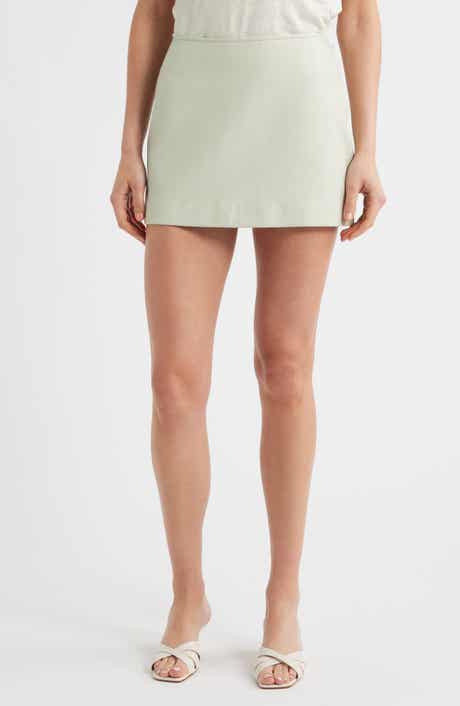 FRAME The Leather Miniskirt