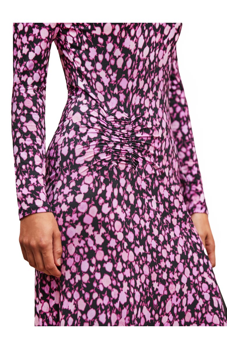 Ro&Zo Leopard Print Waist Detail Dress, Alternate, color, Pink