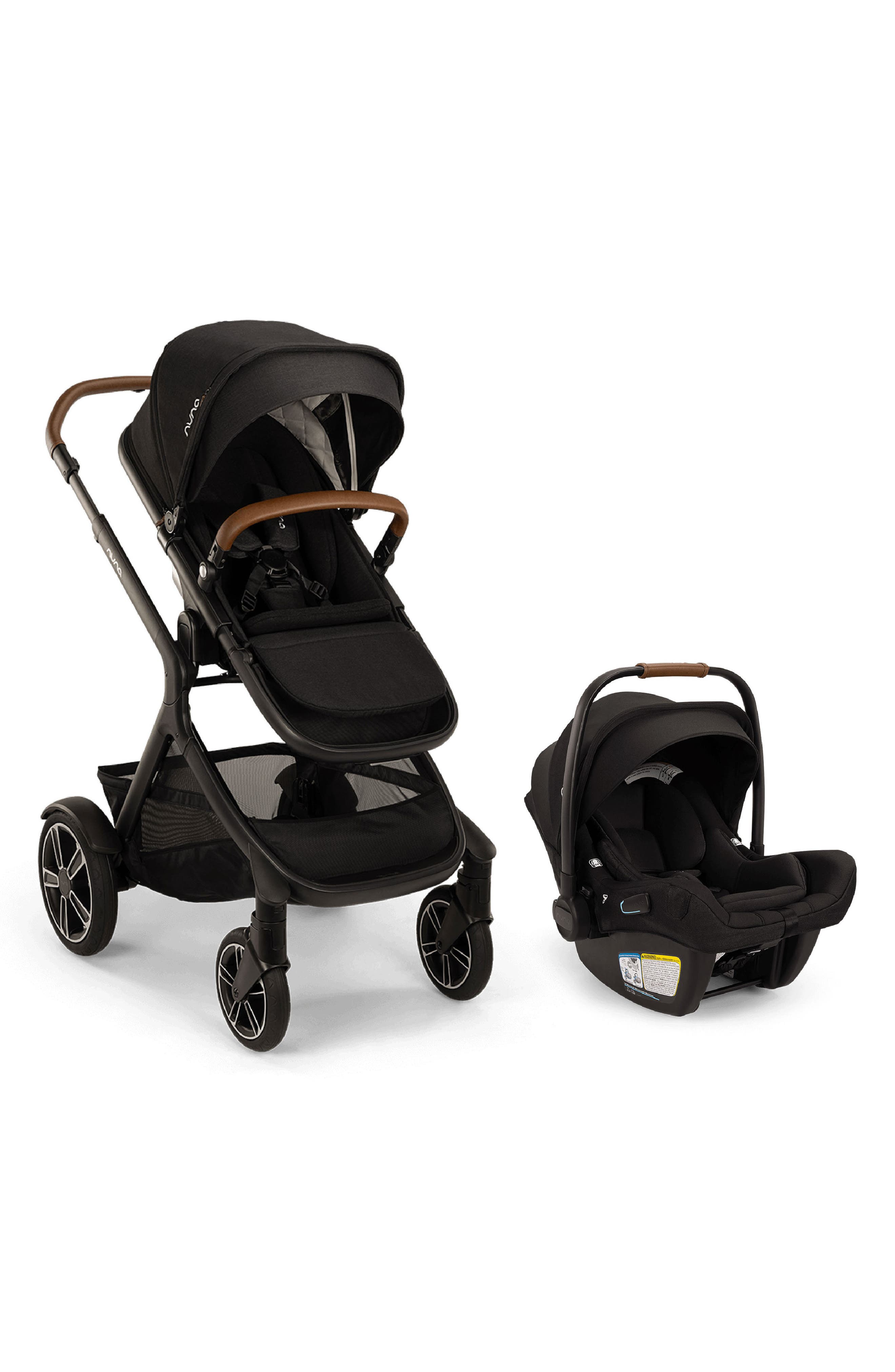 Nuna PIPA™ aire rx infant car seat & DEMI™ next stroller Travel System in Caviar at Nordstrom